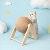 Cat Scratching Ball Toy - Sisal Rope Ball Board for Grinding Paws & Claw Care