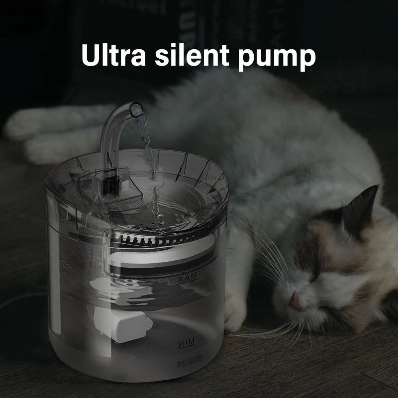 ROJECO Cat Water Fountain - Automatic Smart Dispenser