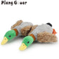 Plush Duck Squeak Toy - Chew Rope for Tooth Cleaning