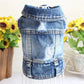 Denim Cat Vest - Casual Jeans Jacket for Pets