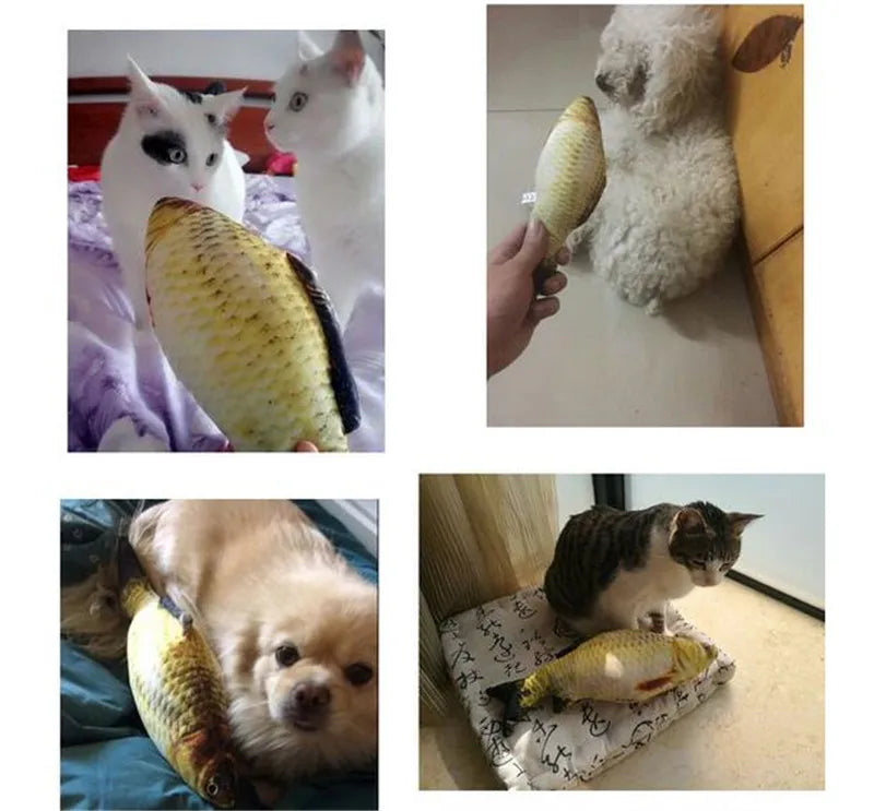 Catnip Fish Toy - Plush Stuffed Chew Toy Set