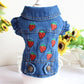 Denim Cat Vest - Casual Jeans Jacket for Pets