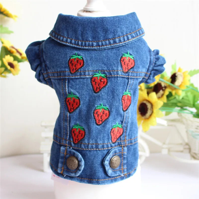 Denim Cat Vest - Casual Jeans Jacket for Pets