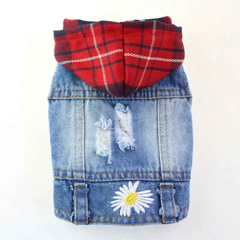 Denim Cat Vest - Casual Jeans Jacket for Pets