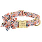 Custom Engraved Dog Collar with Leash - Nylon Printed ID Collar & Walking Belt for Small, Medium & Large Dogs