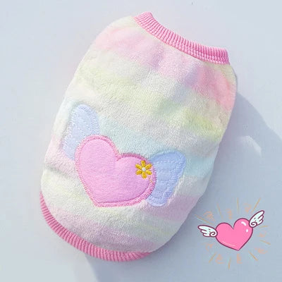 Fleece Pet Vest - Warm Winter Coat for Small Pets