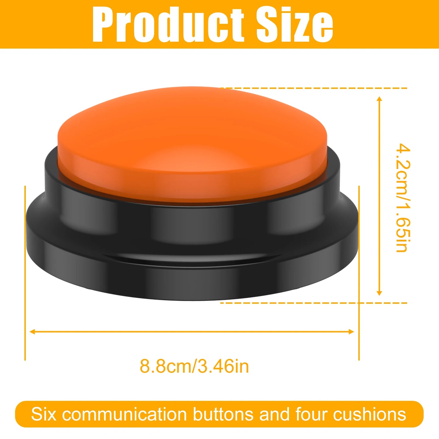 Recordable Pet Training Buttons - Interactive Talking Buzzers