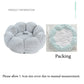 Round Plush Pet Bed - Warm Sleeping Cave Lounger