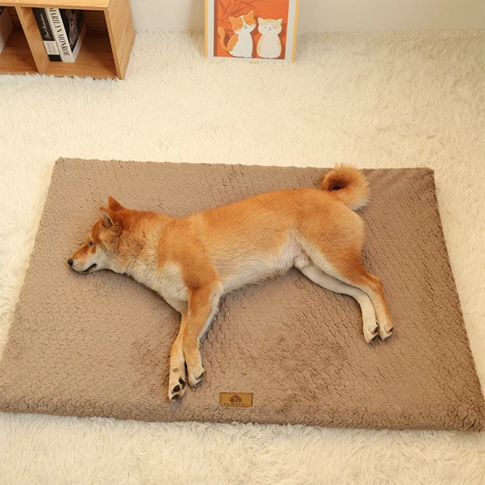 Orthopedic Dog Bed - 3D Foam with Removable Faux Fur Cover