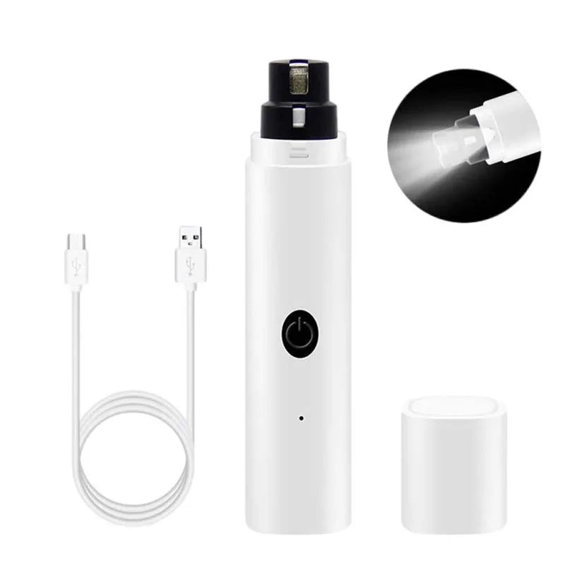 Electric Pet Nail Grinder - USB Rechargeable Trimmer
