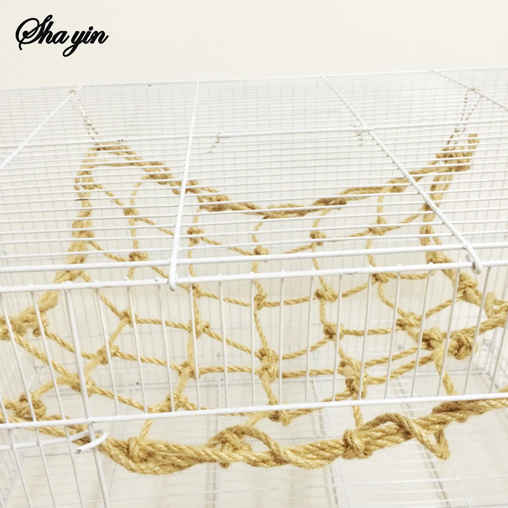 Bird Toy Parrot Rope Climbing Net - Adventure Gnawing Toy for Parrots & Birds