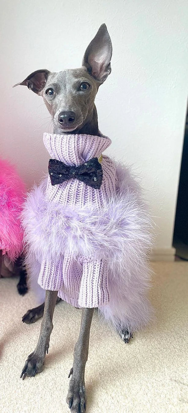 Fluffy Dog Sweater - Fashion Warm Party Outfit