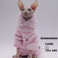 Double-Sided Fluffy Cat Jacket - Warm Winter Coat