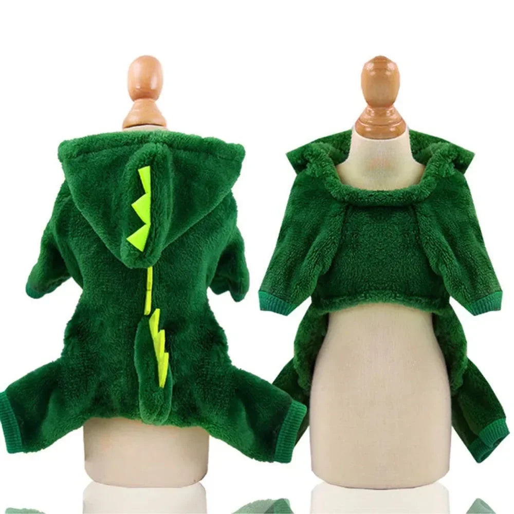 Dinosaur Halloween Costume - Fleece Hoodie for Pets