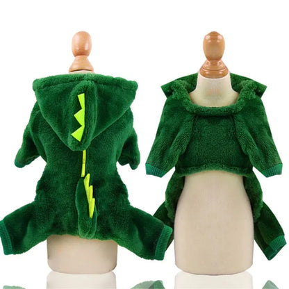 Dinosaur Halloween Costume - Fleece Hoodie for Pets
