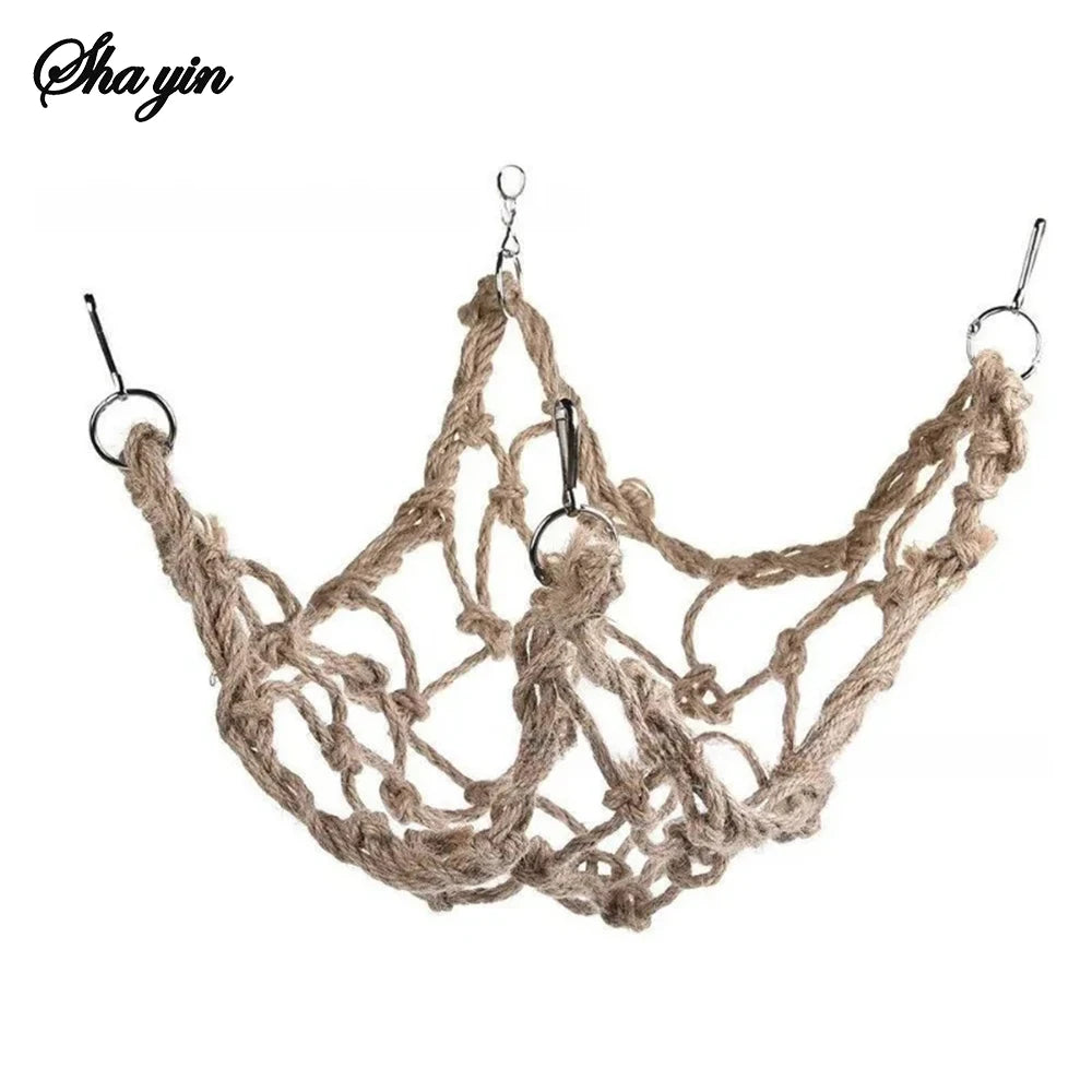 Bird Toy Parrot Rope Climbing Net - Adventure Gnawing Toy for Parrots & Birds