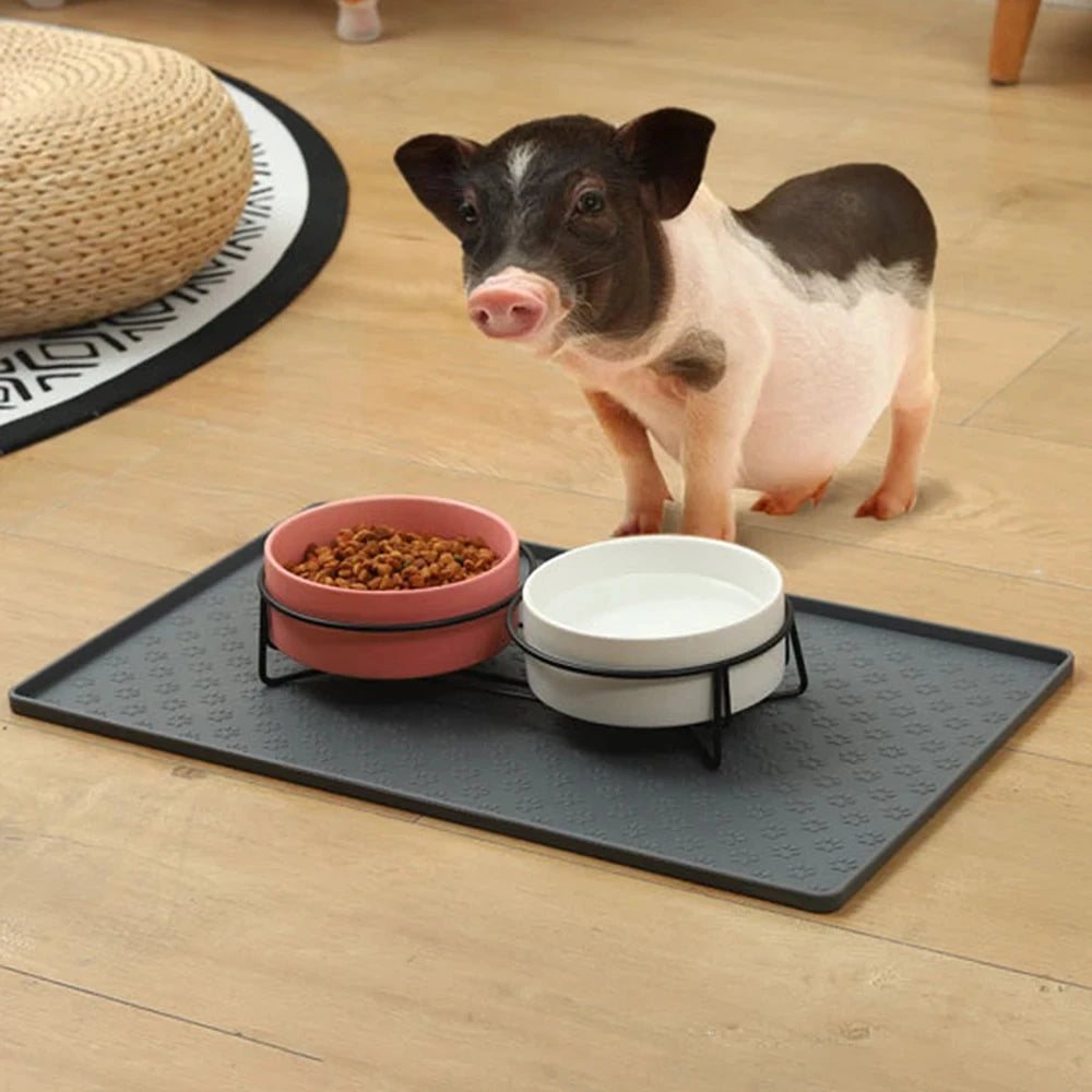 Silicone Pet Placemat - Non-Slip Waterproof Feeding Mat