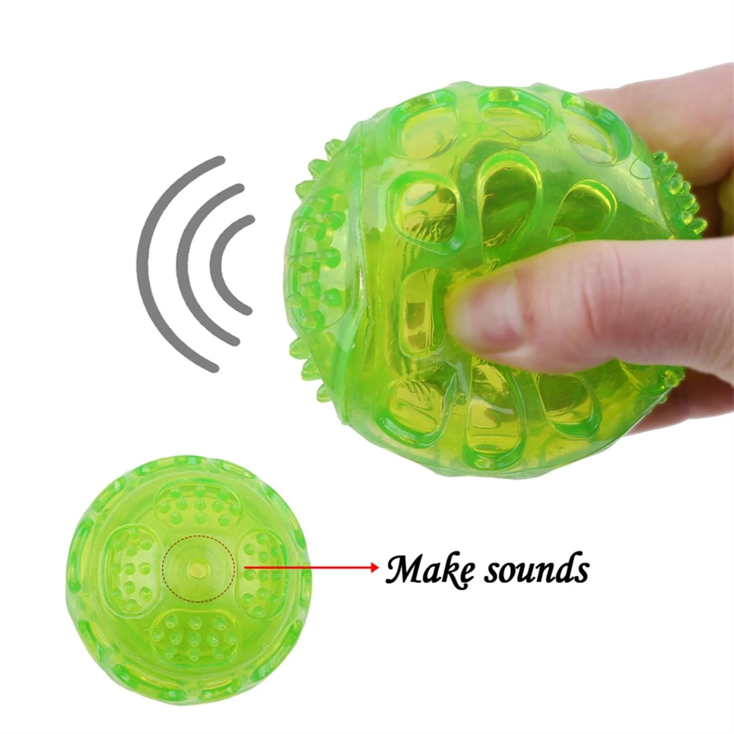 Waterproof Squeak Ball - Bite Resistant Chew Toy