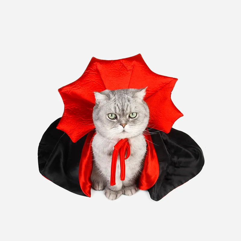 Vampire Cloak Halloween Costume - Cute Cosplay for Pets