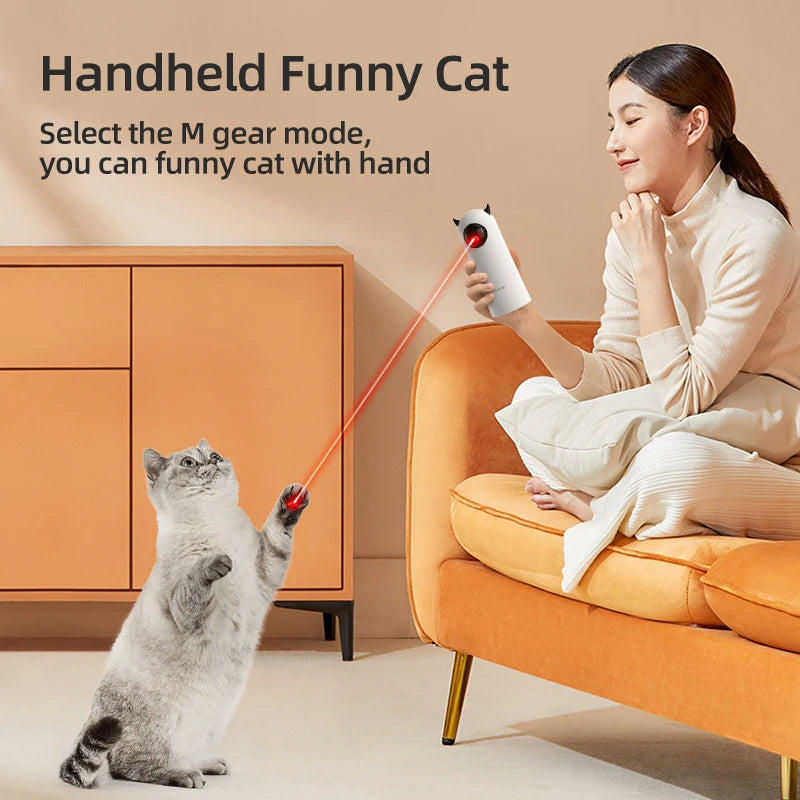 ROJECO Automatic Laser Cat Toy - Interactive LED Teaser