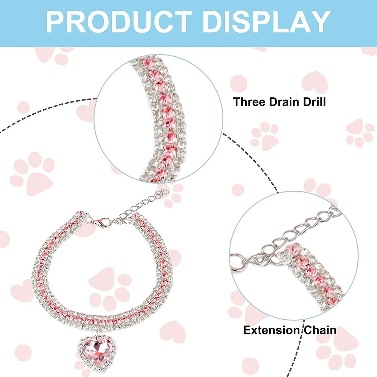 Rhinestone Diamond Collar - Crystal Bling Necklace