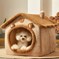 Foldable Pet House - Warm Cave Bed for Dogs and Cats