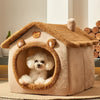 Foldable Pet House - Warm Cave Bed for Dogs and Cats