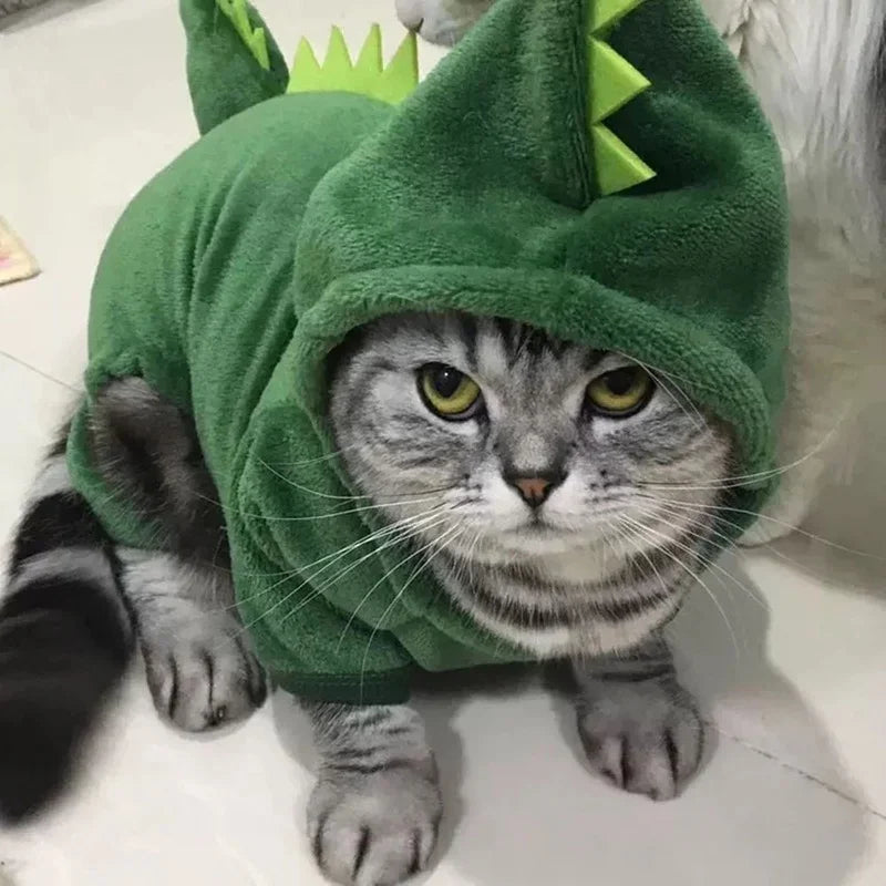 Dinosaur Halloween Costume - Fleece Hoodie for Pets