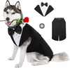 Formal Dog Tuxedo - Wedding Party Suit with Bow Tie
