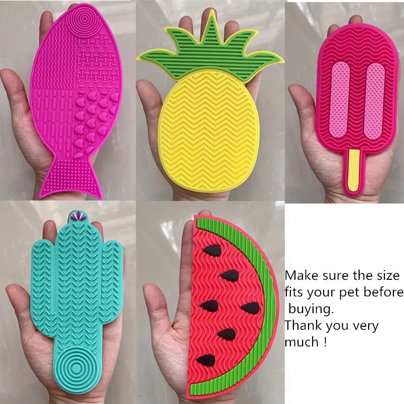 Silicone Lick Mat - Suction Cup Slow Feeder for Small Pets