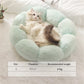 Round Plush Pet Bed - Warm Sleeping Cave Lounger