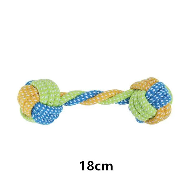 Cotton Rope Dog Toy Set - Interactive Ball and Chew Toys