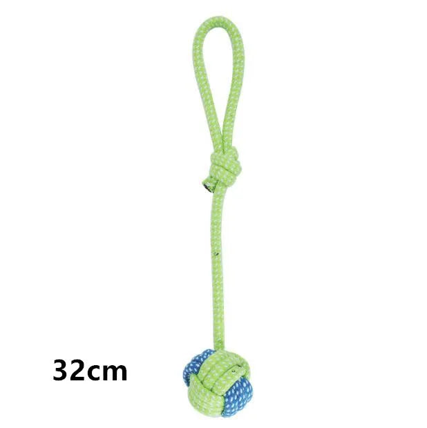 Cotton Rope Dog Toy Set - Interactive Ball and Chew Toys