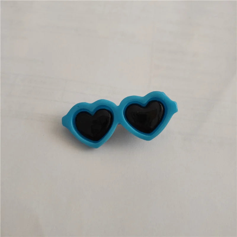 Heart Sunglasses Hair Clip - Pet Bow Accessory