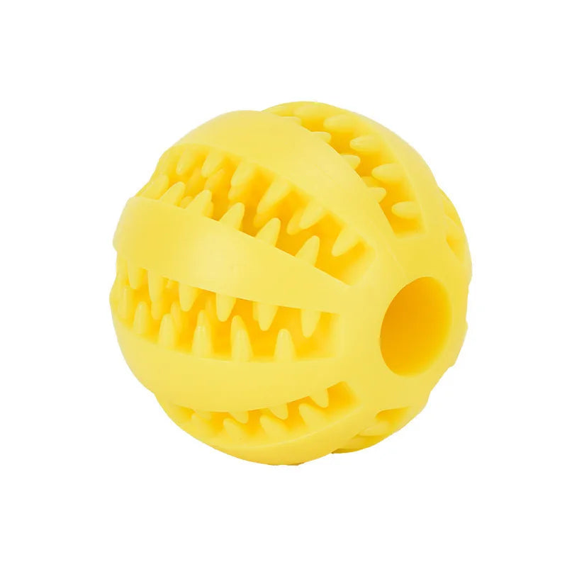 Interactive Rubber Ball - Treat Feeder and Tooth Cleaner