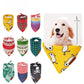 Adjustable Dog Bandana Collar - Scarf Handkerchief Set