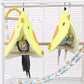 Soft Plush Bird Nest - Parrot Hammock Hanging Bed & Cave Hut for Parakeets & Small Birds