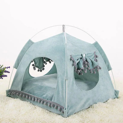 Sweet Princess Cat Tent - Foldable Basket Bed