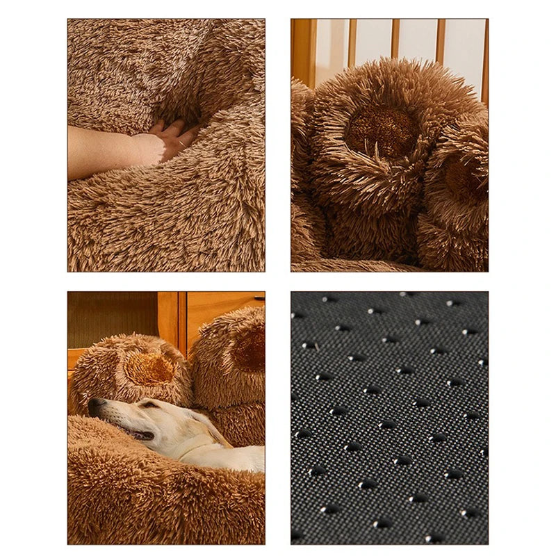 Plush Pet Bed - Warm Sofa Basket for Dogs and Cats