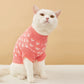 Heart Graphic Cat Sweater - Soft Warm Autumn Clothing