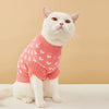Heart Graphic Cat Sweater - Soft Warm Autumn Clothing