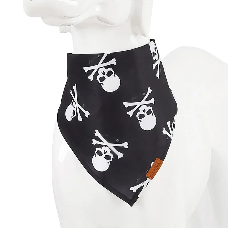 Adjustable Dog Bandana Collar - Scarf Handkerchief Set