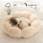 Round Plush Pet Bed - Warm Sleeping Cave Lounger