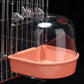 Hanging Bird Bath - Waterproof Cage-Style External Bath for Parrots and Small Birds