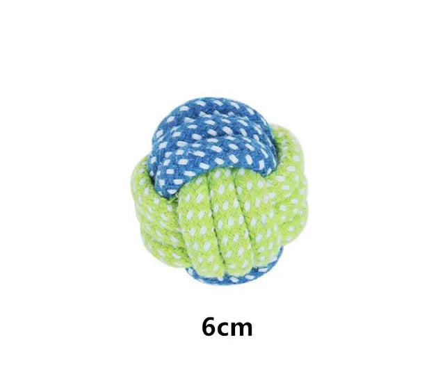 Cotton Rope Dog Toy Set - Interactive Ball and Chew Toys
