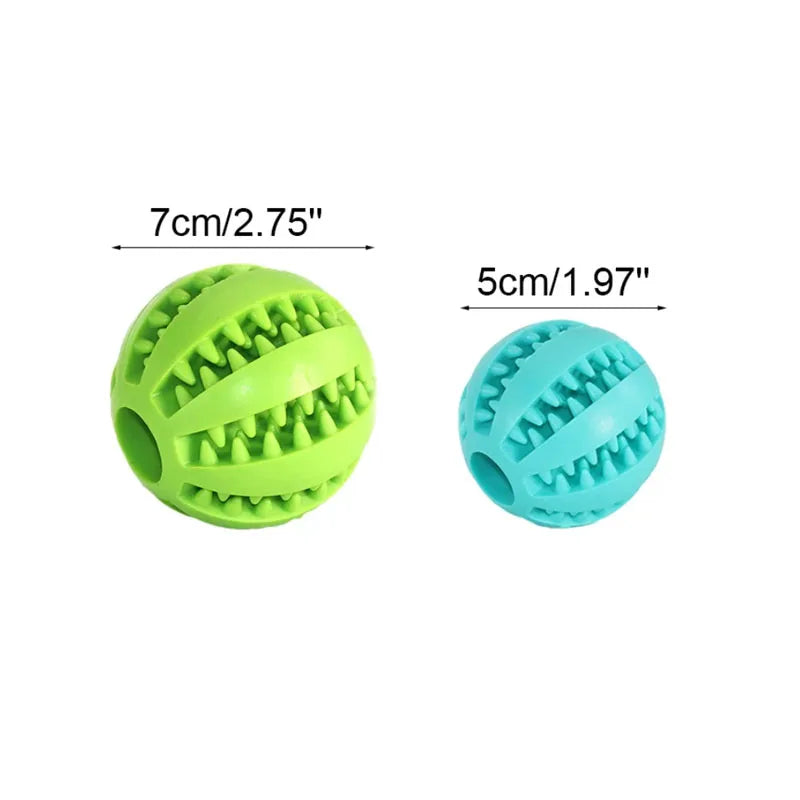 Interactive Rubber Ball - Treat Feeder and Tooth Cleaner