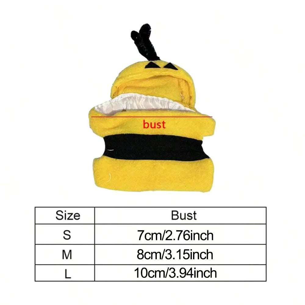 Bird Clothes - Parrot Bee Costume Hoodie for Small Pet Birds & Parrots