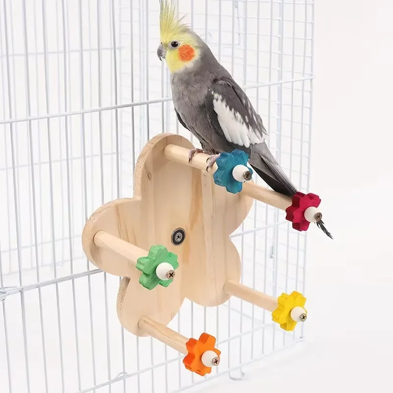 Parrot Biting Toy - Colorful Woven Tube Play Set
