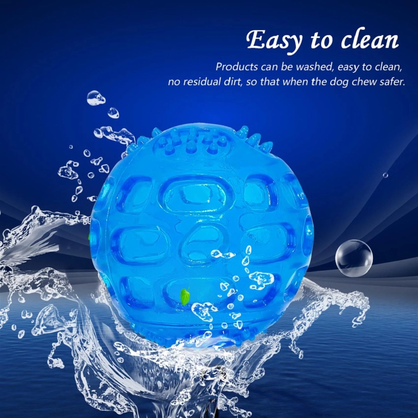 Waterproof Squeak Ball - Bite Resistant Chew Toy