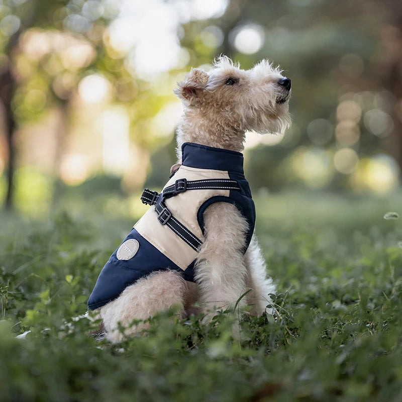 Thick Cotton Dog Vest - Windproof Warm Coat for Winter